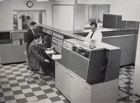 The 'electronic monster' arrived at Morlands in April 1964 Photo: Morlands Magazine, Spring, 1964