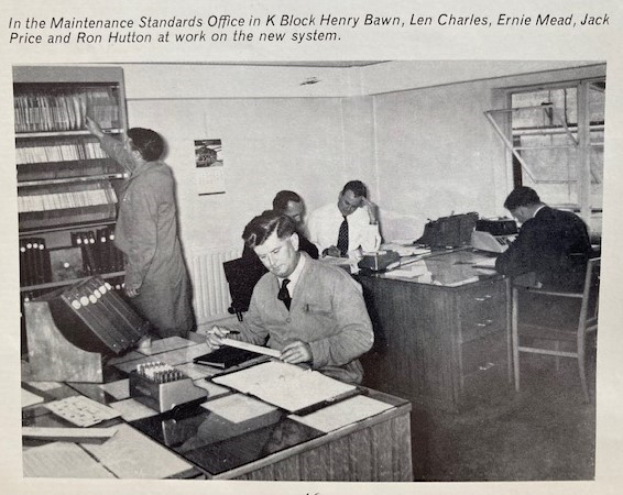 This article explained a new system whereby maintenance men were better paid and work was more closely regulated. "The system has been given a flying start by all concerned."
Photo: Morlands Magazine, Summer 1963